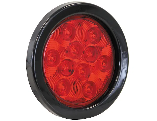 5624110 – BUYERS PROD Trailer Light, Stop/ Turn/ Tail Light 10 LED 12 Volt 1.36 Watt Round Red 4 Inch Diameter PL-3 C...